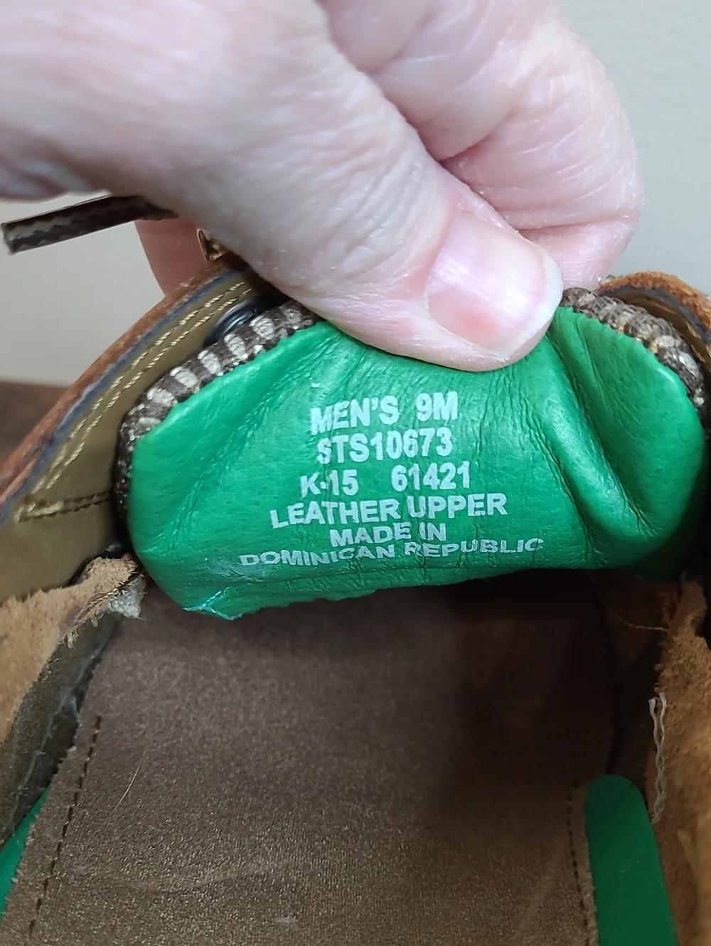 Sperry BILLFISH Tan Leather Boat Shoes Size 9